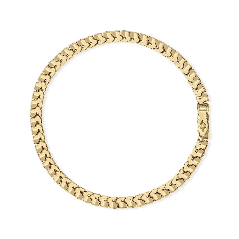 14k yellow gold 1 3/4 cttw diamond and 5.0 blue sapphire bezel set tennis bracelet (g h color si1 si2 clarity) 7’’ inches
