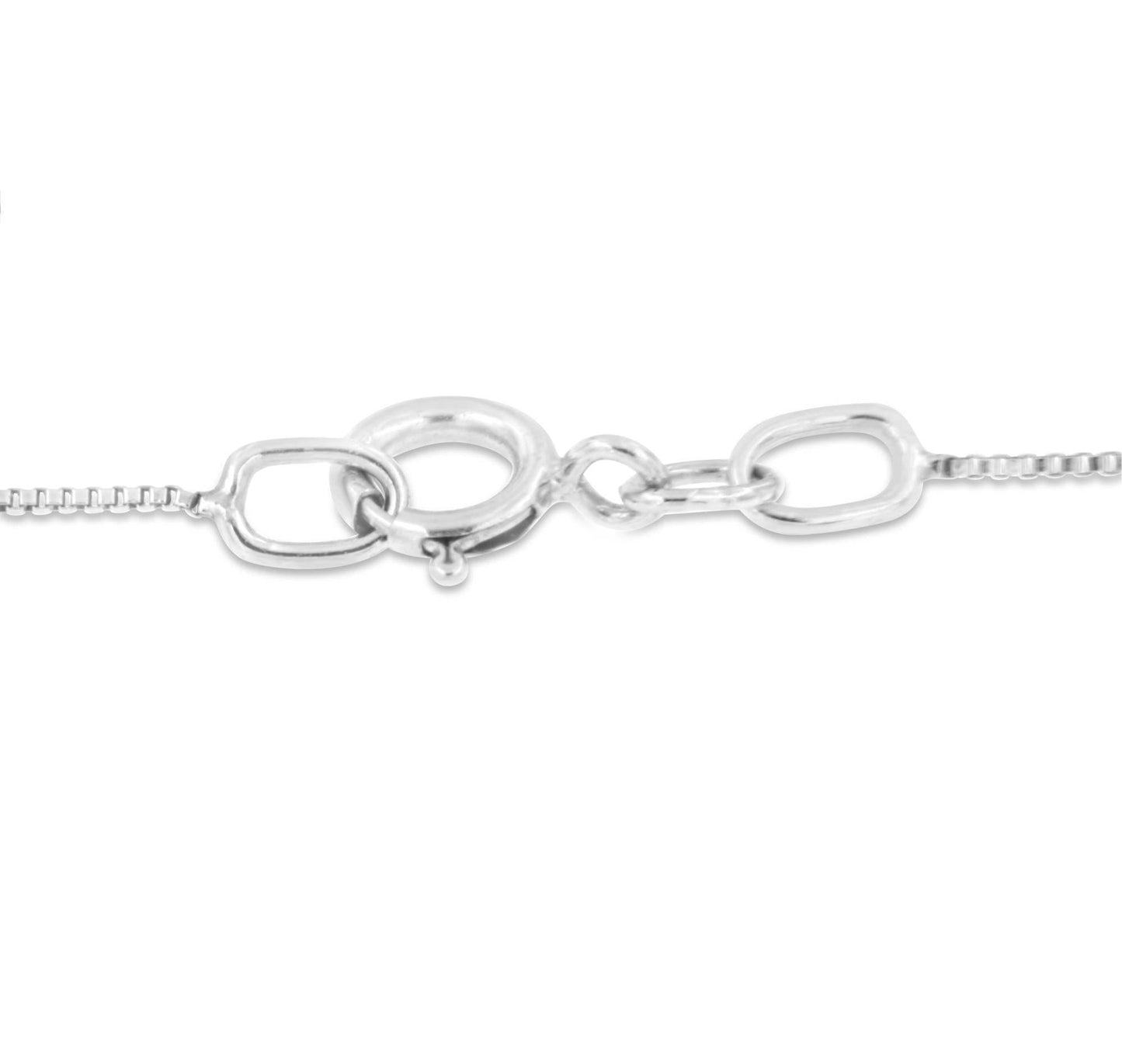10k Rose Gold and Sterling Silver 1/10ct TDW Round Cut Diamond Interlocked Heart and Ribbon Pendant Necklace (H-I, I1-I2) - Bijoux-NYC Direct