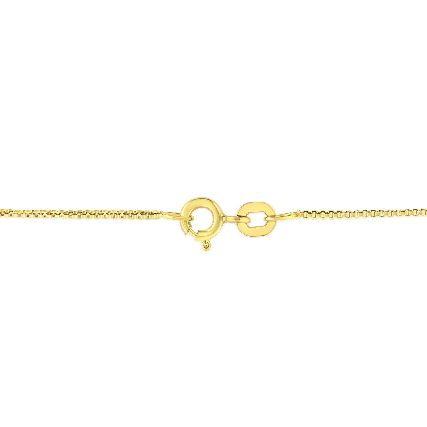 14K Yellow Gold 1/4 Cttw Prong Set Round-Cut Diamond 7 Stone Floral Cluster 18" Pendant Necklace (H-I Color, I1-I2 Clarity) - Bijoux-NYC Direct