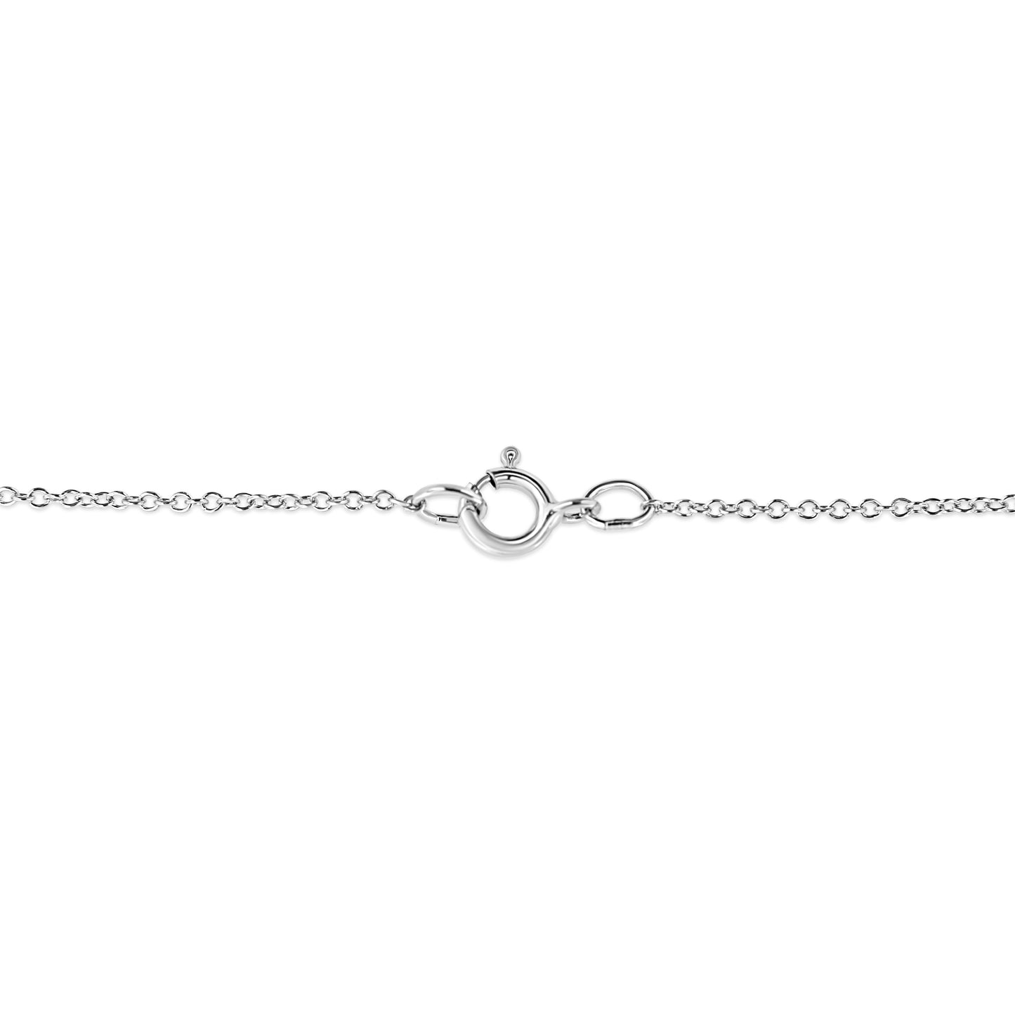 .925 Sterling Silver 1/10 cttw Pave-Set Round-Cut Diamond Open Cross 18" Pendant Necklace (I-J Color, I1-2 Clarity) - Bijoux-NYC Direct