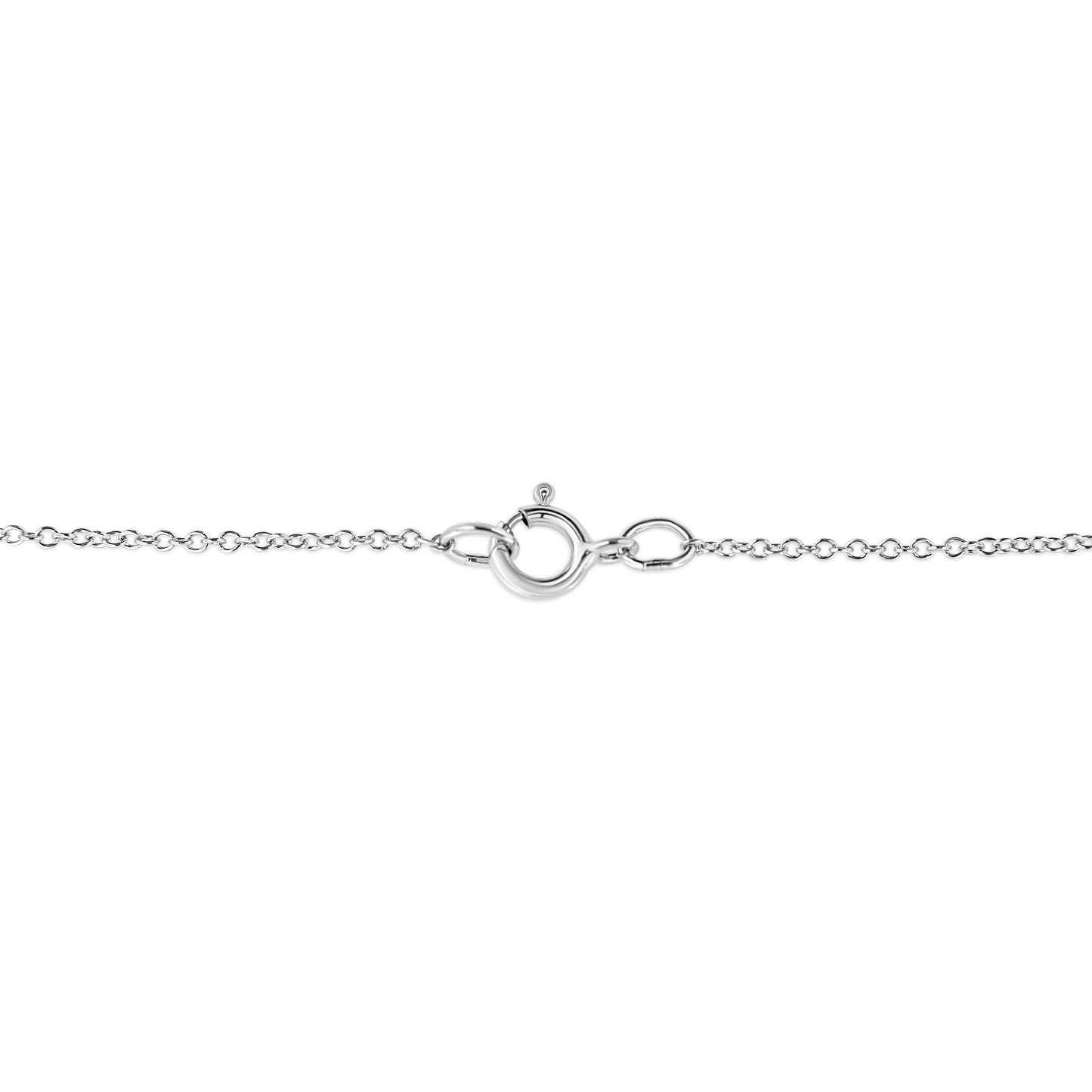 .925 Sterling Silver Pave-Set Diamond Accent Kite Shape 18" Pendant Necklace (I-J Color, I1-I2 Clarity) - Bijoux-NYC Direct