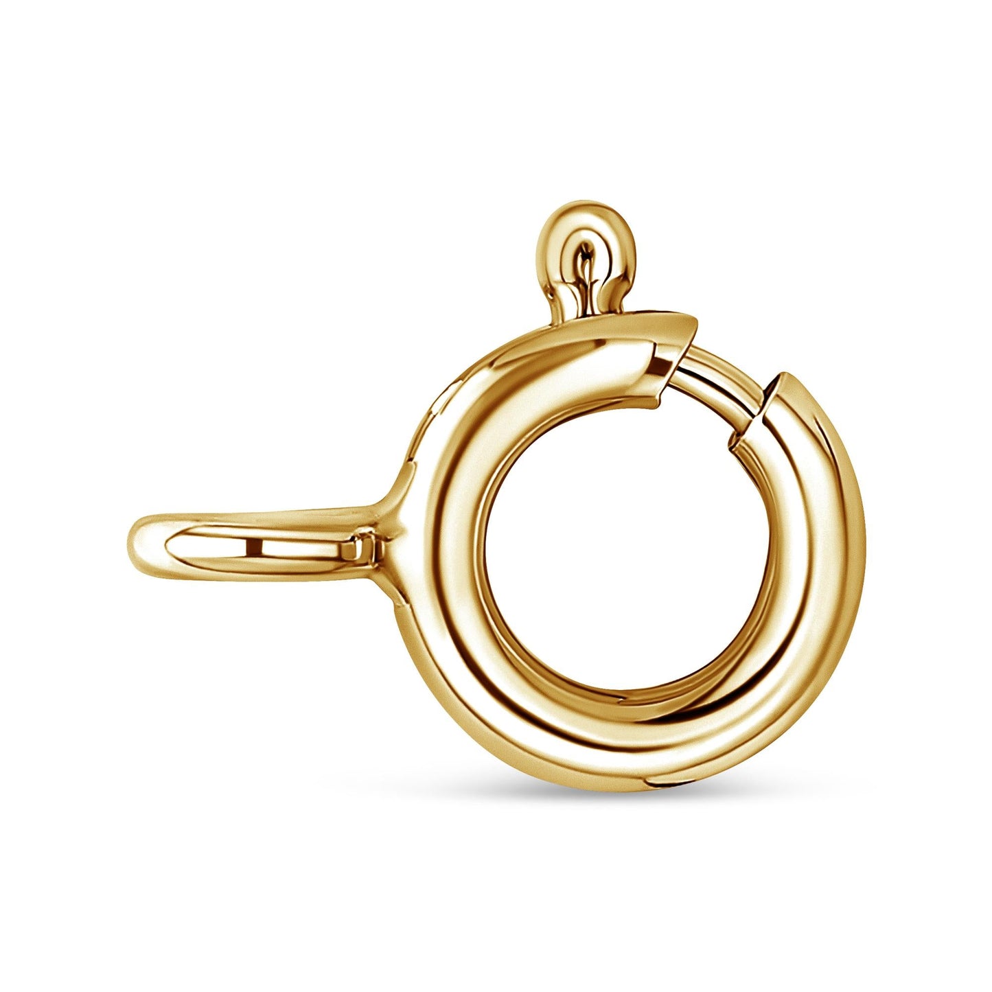 14K Yellow Gold Plated .925 Sterling Silver 2.0 Cttw Round Cut Diamond Classic Open Heart 18" Pendant Necklace (K-L Color, I2-I3 Clarity) - Bijoux-NYC Direct