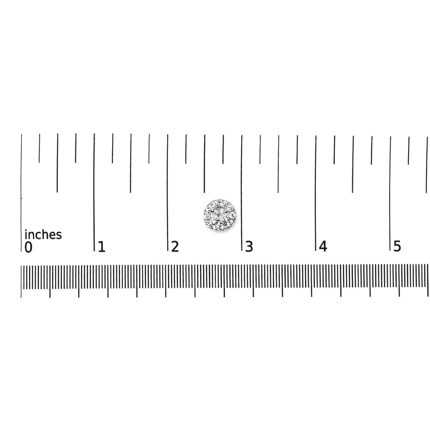 14K White Gold 1/3 Cttw Lab-Grown Diamond Halo Stud Earring (F-G Color, VS1-VS2 Clarity) - Bijoux-NYC Direct