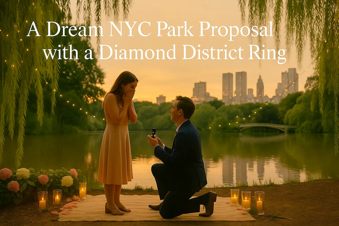 A Dream NYC Park Proposal with a Diamond District Ring | BijouxNYC Direct - Bijoux-NYC Direct