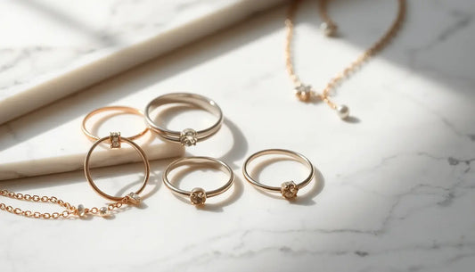 Beautiful ethical jewelry pieces showcasing sustainable and responsibly sourced accessories