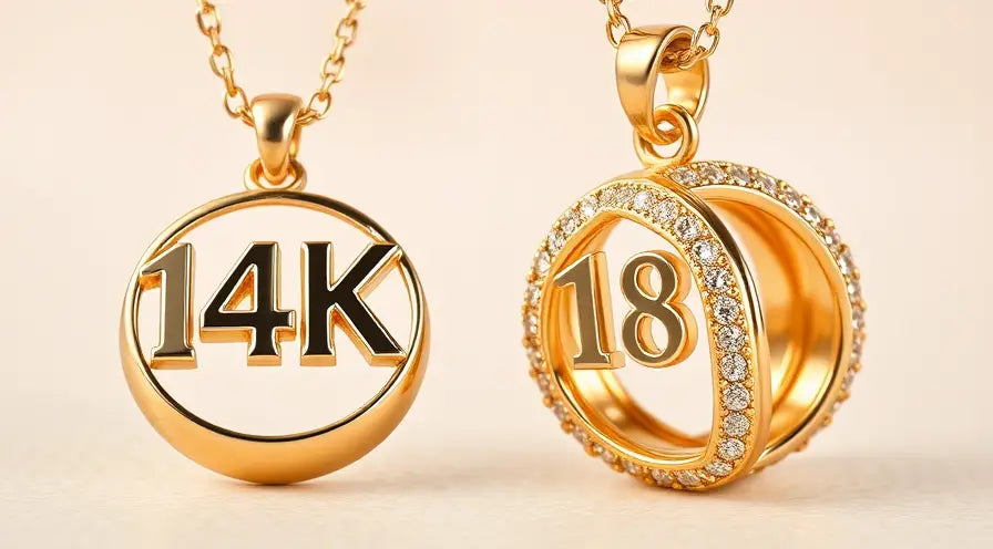 What makes 14k vs. 18k gold jewelry different?
