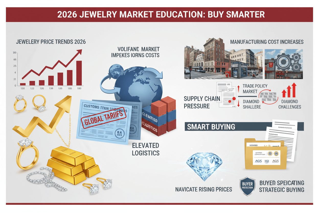 Why Jewelry Prices Are Rising in 2026 — What Diamond Buyers Should Know..