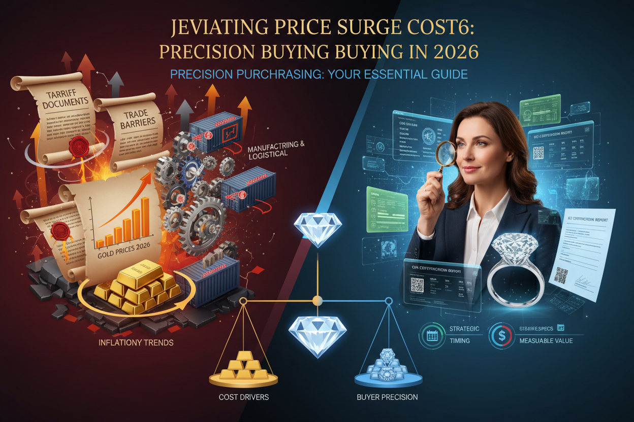 2026 jewelry price drivers: gold, tariffs, shipping, labor, certification impact level