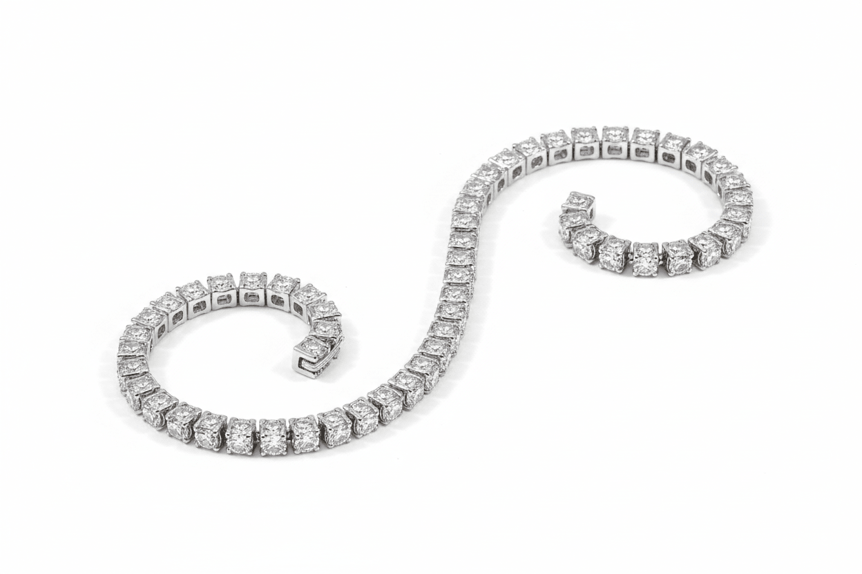 Diamond bracelets in 14K white gold with natural diamonds – Bijoux-NYC Direct