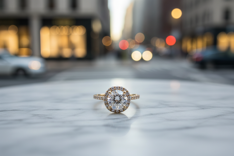 Diamond engagement rings in 14K white gold with natural diamonds – Bijoux-NYC Direct