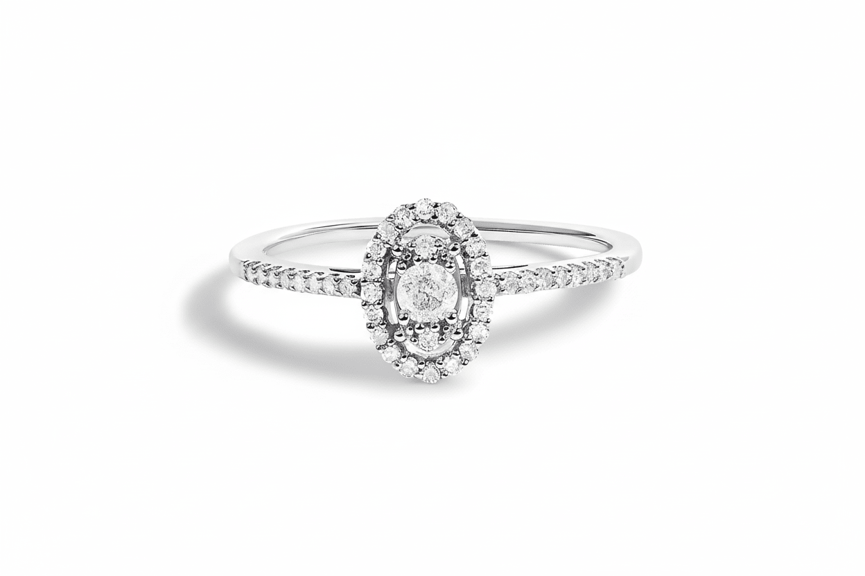 Diamond rings in 14K white gold with natural diamonds – Bijoux-NYC Direct