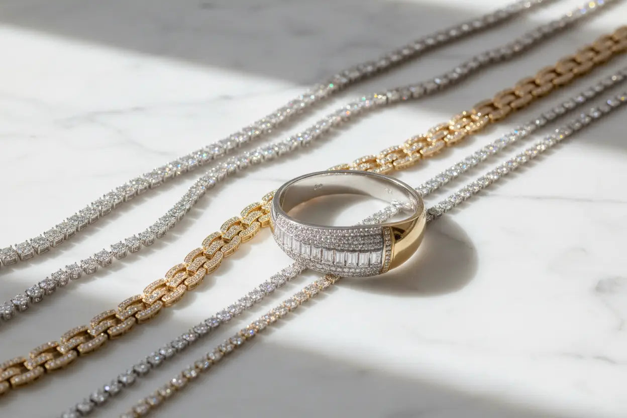 Limited stock diamond tennis bracelets, link bracelets, and bangles in 10K and 14K white and yellow gold – Bijoux NYC Direct