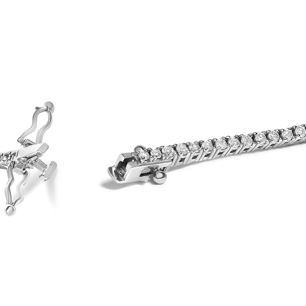 1.50 cttw diamond tennis bracelet in 14k white gold bijoux-nyc direct