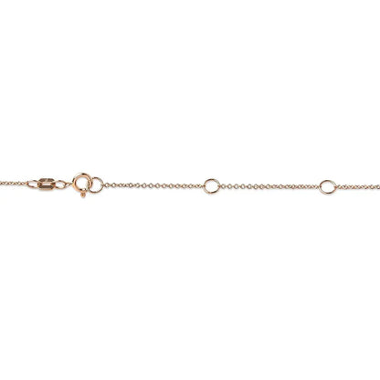 10K Rose Gold 1/5 Carat Round Brilliant-Cut Diamond Modern Bezel-Set Solitaire 16"-18" Pendant Necklace (H-I Color, SI2-I1 Clarity) - Bijoux-NYC Direct