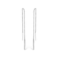 1/10 cttw diamond threader earrings in 10k white gold bijoux-nyc direct