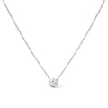 1/2 carat round diamond bezel solitaire 10k white gold pendant necklace bijoux-nyc direct