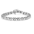 10k white gold 2.00 cttw round diamond xoxo link 7 inch bracelet bijoux-nyc direct