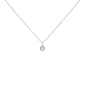 10k white gold 5mm cultured pearl and diamond halo pendant necklace bijoux-nyc direct