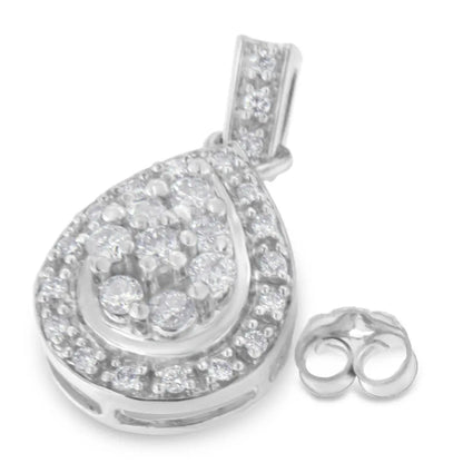 10k White Gold Round Cut Diamond Earrings (0.75 cttw, H-I Color, I1-I2 Clarity) - Bijoux-NYC Direct
