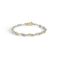 10k two-tone gold 2.00 cttw diamond s link 7 inch bracelet bijoux-nyc direct