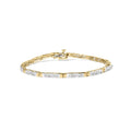1.00 cttw baguette diamond channel link bracelet in 10k yellow gold 7 bijoux-nyc direct