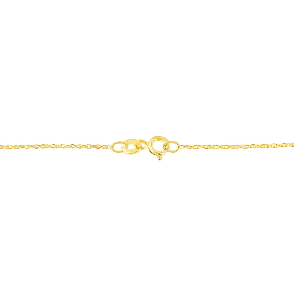 10K Yellow Gold 1/4 cttw Prong Set Round-Cut Diamond Open Heart 18" Pendant Necklace (K-L Color, I1-I2 Clarity) - Bijoux-NYC Direct