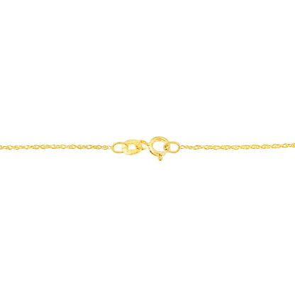 10K Yellow Gold 1/4 cttw Prong Set Round-Cut Diamond Open Heart 18" Pendant Necklace (K-L Color, I1-I2 Clarity) - Bijoux-NYC Direct