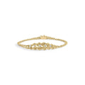 10k yellow gold 1/4 cttw diamond basket weave rope chain 7 inch bracelet bijoux-nyc direct
