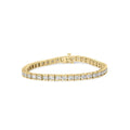 10k yellow gold 4.00 cttw round diamond channel set 7’’ tennis bracelet bijoux-nyc direct