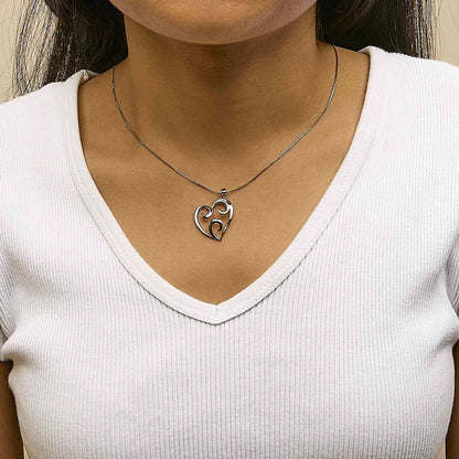 10k yellow gold over.925 sterling silver open heart with swirls 18’’ box chain pendant necklace necklaces/pendant/pendant