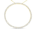 4.0 cttw diamond circle pendant in 10k gold-plated sterling silver bijoux-nyc direct