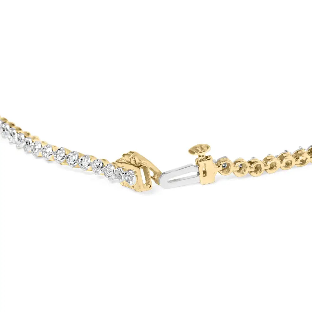 1.0 cttw round diamond tennis bracelet in 10k gold plated sterling silver bijoux-nyc direct