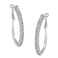 10k white gold 1 cttw round diamond pave hoop earrings bijoux-nyc direct