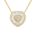 1/2 cttw diamond heart pendant necklace in 10k yellow gold bijoux-nyc direct