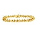 1ct diamond link bracelet in 10k yellow gold plated sterling silver 7.5 bijoux-nyc direct