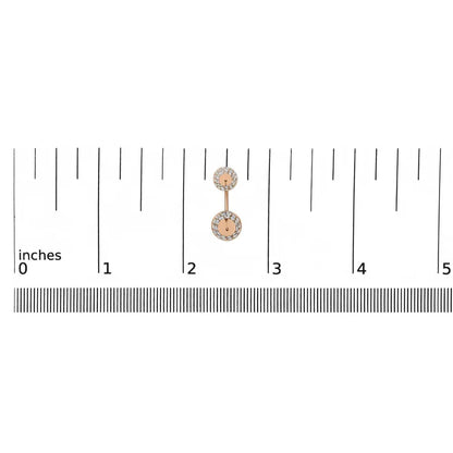 14K Rose Gold 1.00 Cttw Diamond Double Cone Jacket Stud Earring (G-H Color, SI1-SI2 Clarity) - Bijoux-NYC Direct