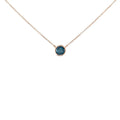 2.0 cttw blue diamond bezel solitaire pendant in 14k rose gold 18 bijoux-nyc direct