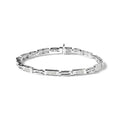14k white gold 1ct princess diamond invisible set link tennis bracelet bijoux-nyc direct