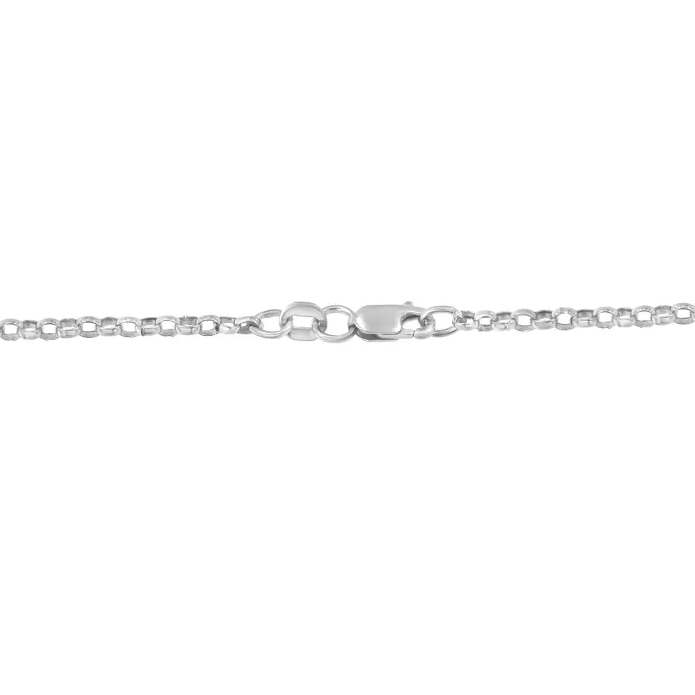 14k white gold 1.0 cttw princess diamond three heart 18 inch necklace bijoux-nyc direct