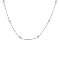 1.00 cttw diamond marquise milgrain station 18 inch necklace 14k white gold bijoux-nyc direct