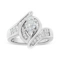 14k white gold 1 1/4 cttw marquise-style diamond engagement ring bijoux-nyc direct