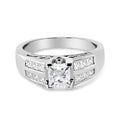 14k white gold 1 1/4 cttw princess-cut diamond engagement ring bijoux-nyc direct