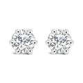 1/2 cttw lab-grown diamond 14k white gold hidden halo stud earrings bijoux-nyc direct