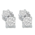 14k white gold 1/2 cttw round diamond dangle earrings bijoux-nyc direct