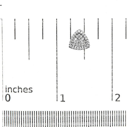 14K White Gold 1/2 cttw Trillion Shaped Diamond Stud Earrings (H-I Clarity, SI2-I1 Color) - Bijoux-NYC Direct