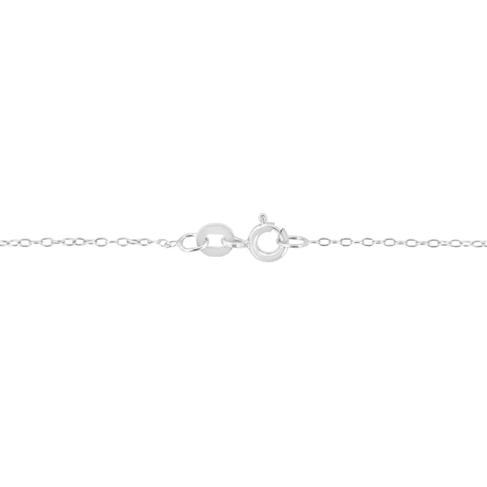 14k white gold 1/5 cttw emerald shape solitaire diamond pendant necklace bijoux-nyc direct