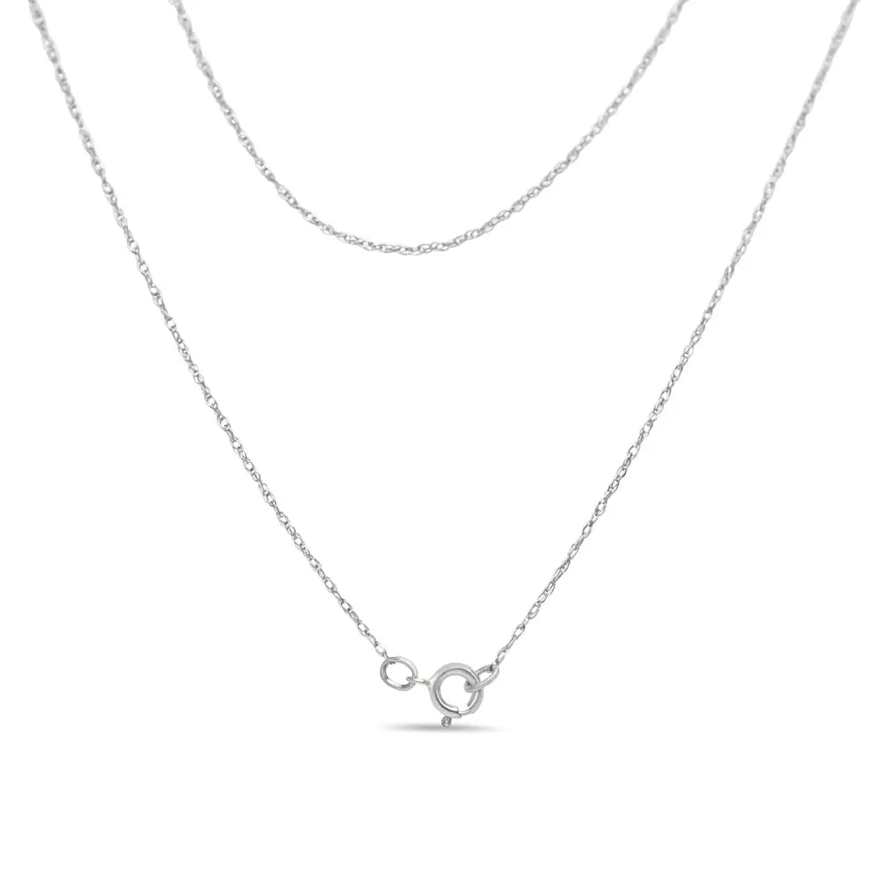 14k white gold 1 7/8 cttw princess and baguette diamond pendant necklace bijoux-nyc direct