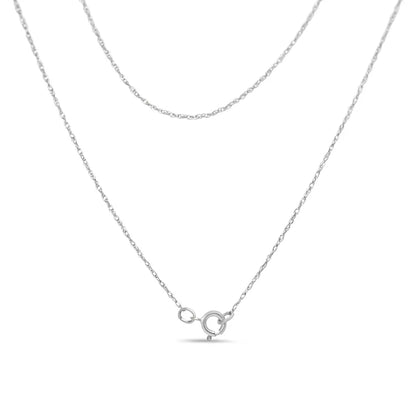 14K White Gold 1 7/8 cttw Princess and Baguette Cut Mixed Geometry Diamond Pendant Necklace (G-H, SI1-SI2) - Bijoux-NYC Direct