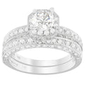 14k white gold 1 ct. Tdw round cut diamond prong set ring bijoux-nyc direct