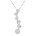 14k white gold 1 cttw diamond cluster s curve journey pendant necklace bijoux-nyc direct